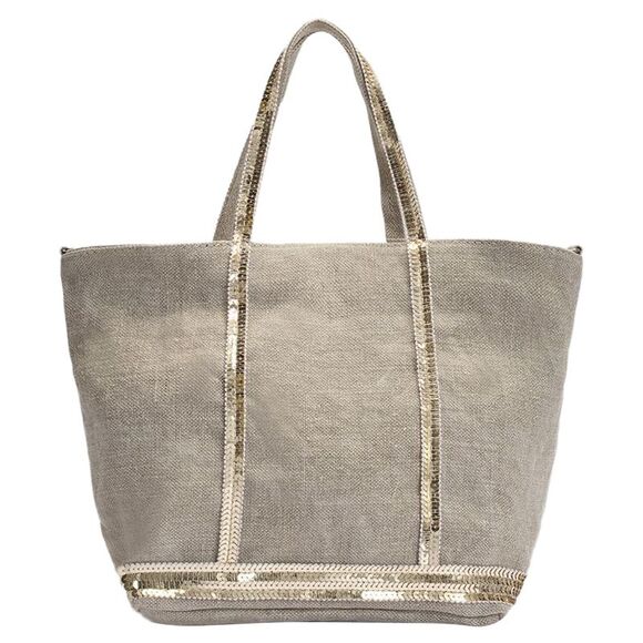 Cabas S Tote Bag - Vanessa Bruno -  Sand - Linen - Picture 1 of 3